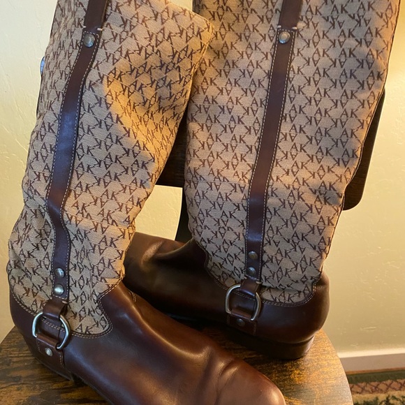 Anne Klein Tall Brown Boots - Picture 2 of 4